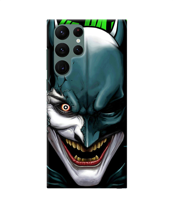 Batman joker smile Samsung S22 Ultra Back Cover