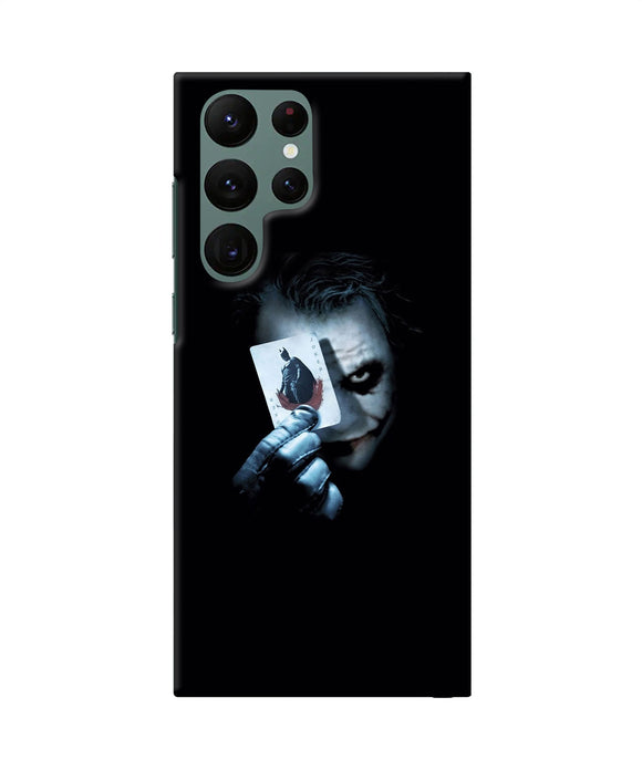 Joker dark knight card Samsung S22 Ultra Back Cover