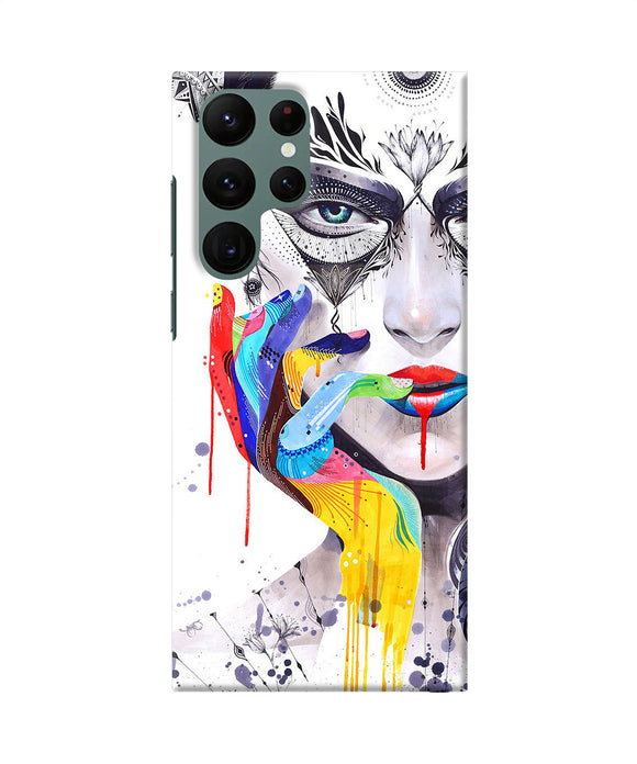 Girl color hand Samsung S22 Ultra Back Cover