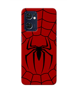 Spiderman Web Oppo Reno7 5G Real 4D Back Cover