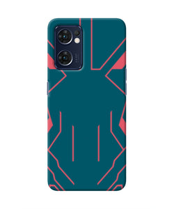 Superman Techno Oppo Reno7 5G Real 4D Back Cover