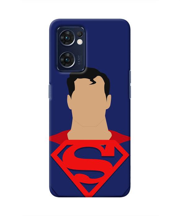 Superman Cape Oppo Reno7 5G Real 4D Back Cover