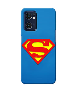 Superman Blue Oppo Reno7 5G Real 4D Back Cover