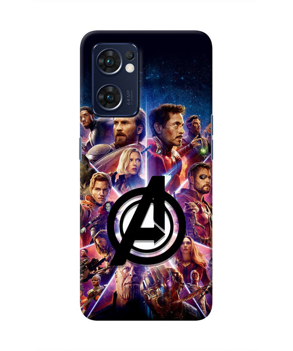 Avengers Superheroes Oppo Reno7 5G Real 4D Back Cover