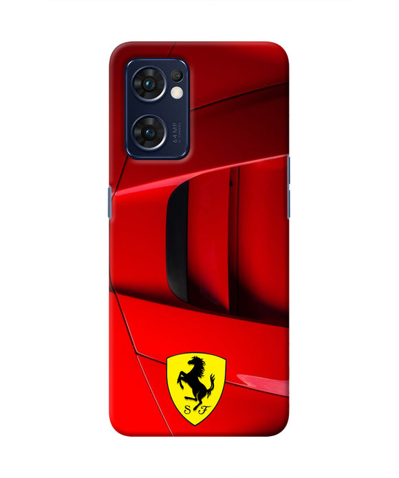 Ferrari Car Oppo Reno7 5G Real 4D Back Cover