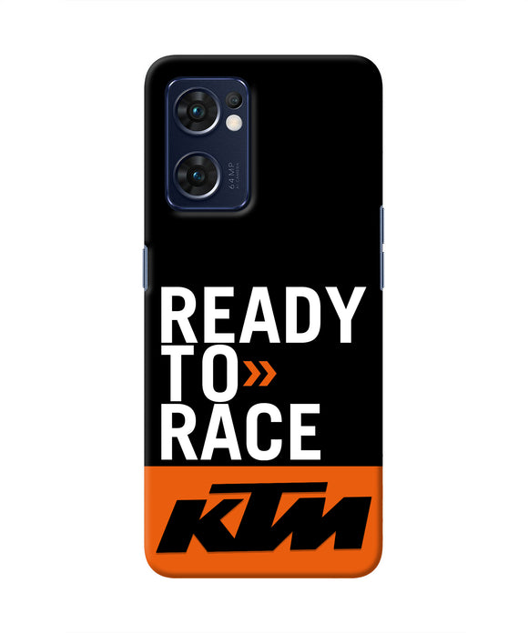 KTM Ready To Race Oppo Reno7 5G Real 4D Back Cover