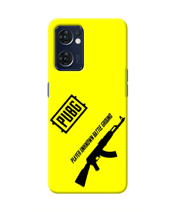 PUBG AKM Gun Oppo Reno7 5G Real 4D Back Cover