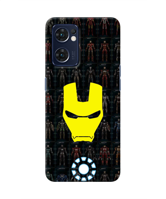 Iron Man Suit Oppo Reno7 5G Real 4D Back Cover