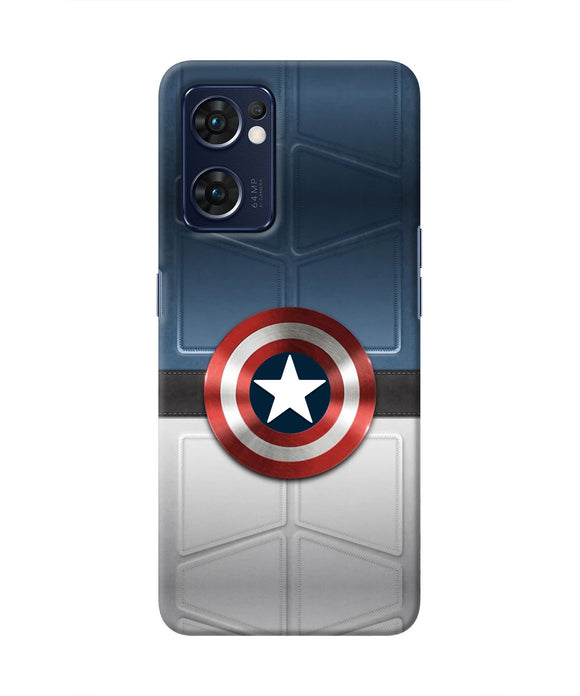 Captain America Suit Oppo Reno7 5G Real 4D Back Cover