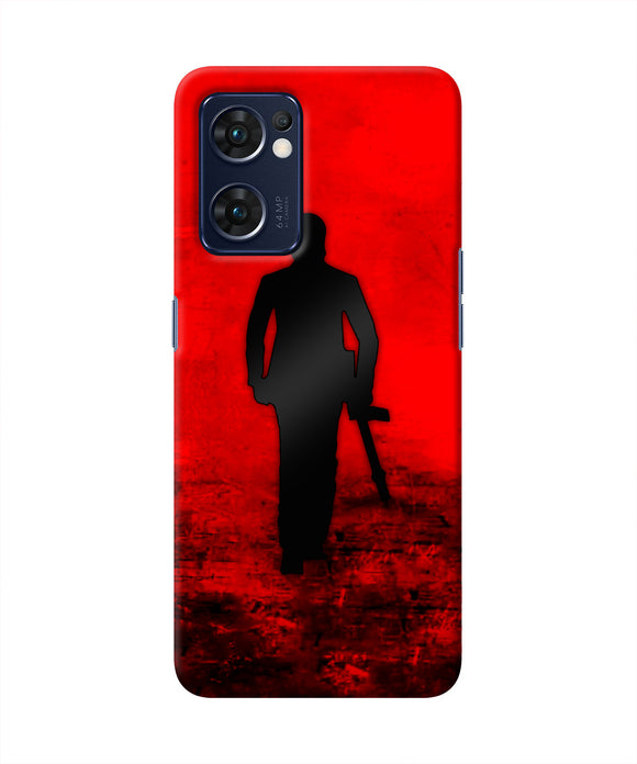 Rocky Bhai with Gun Oppo Reno7 5G Real 4D Back Cover