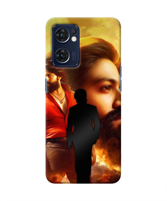 Rocky Bhai Walk Oppo Reno7 5G Real 4D Back Cover