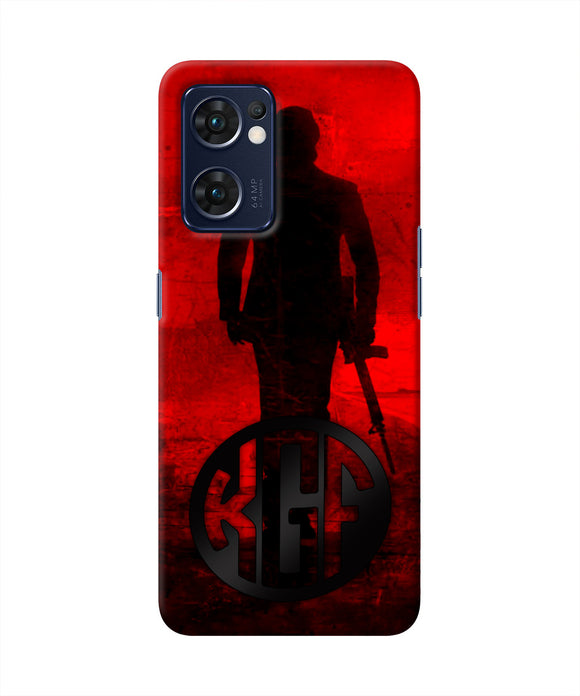Rocky Bhai K G F Chapter 2 Logo Oppo Reno7 5G Real 4D Back Cover