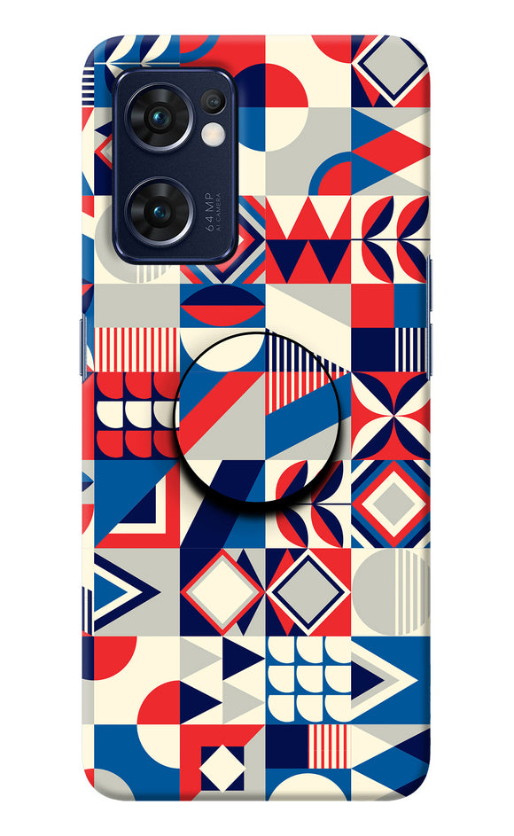 Colorful Pattern Oppo Reno7 5G Pop Case