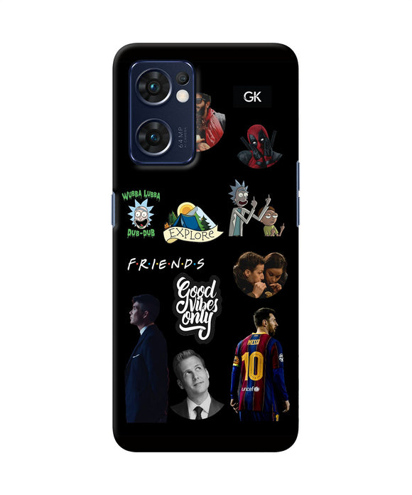 Positive Characters Oppo Reno7 5G Back Cover
