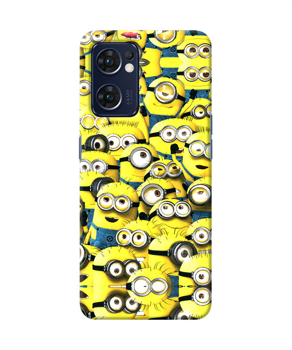 Minions mini crowd Oppo Reno7 5G Back Cover