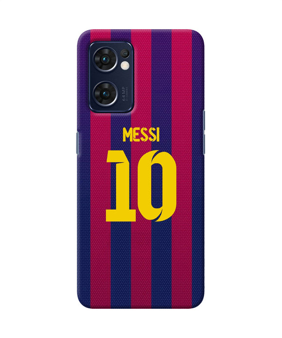 Messi 10 tshirt Oppo Reno7 5G Back Cover