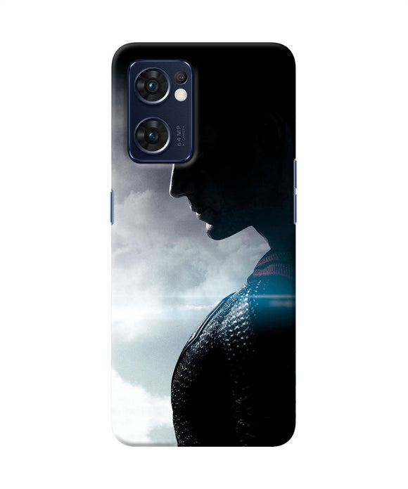 Superman super hero poster Oppo Reno7 5G Back Cover