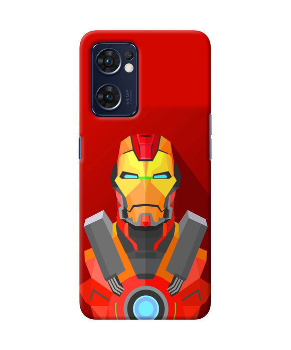 Ironman print Oppo Reno7 5G Back Cover