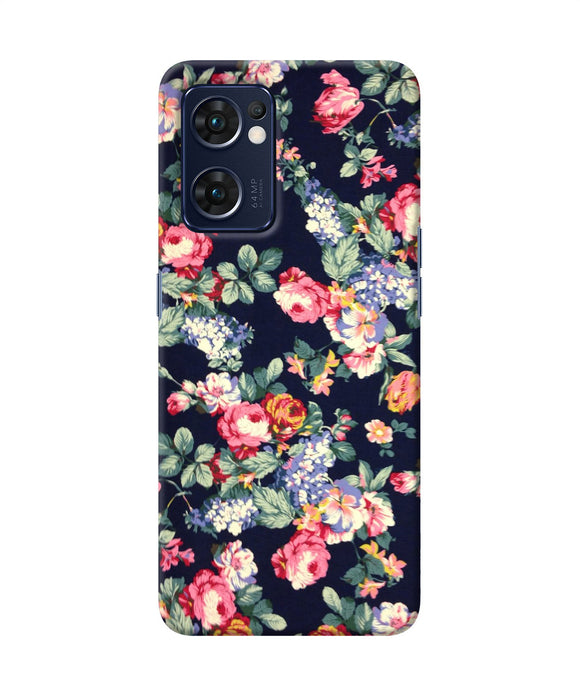 Natural flower print Oppo Reno7 5G Back Cover