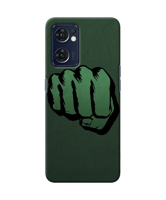 Hulk smash logo Oppo Reno7 5G Back Cover