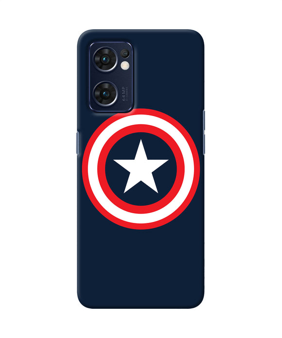 Captain america logo Oppo Reno7 5G Back Cover