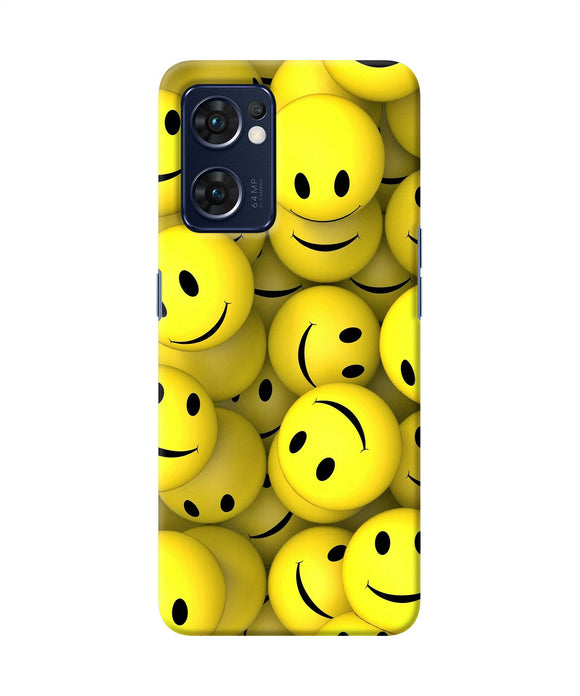 Smiley balls Oppo Reno7 5G Back Cover