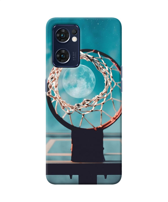 Basket ball moon Oppo Reno7 5G Back Cover
