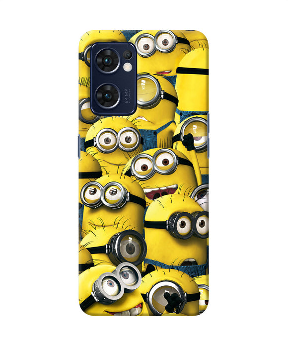 Minions crowd Oppo Reno7 5G Back Cover