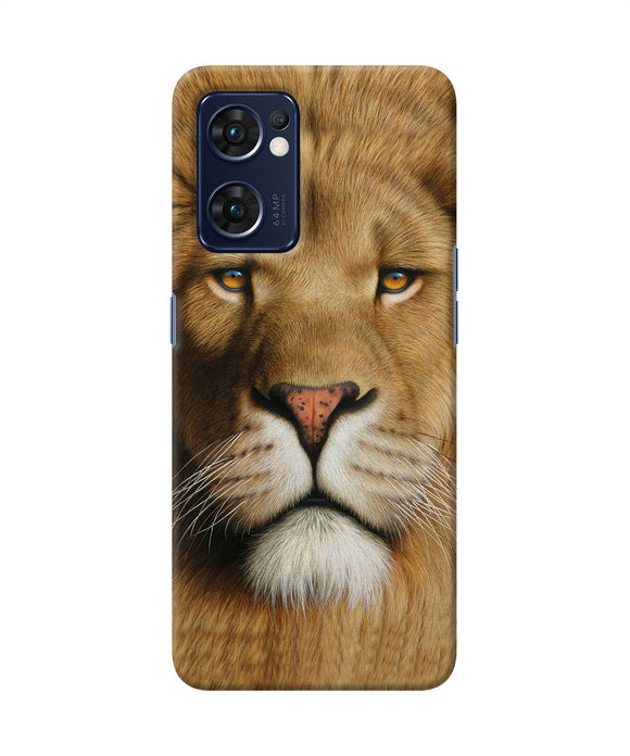 Nature lion poster Oppo Reno7 5G Back Cover