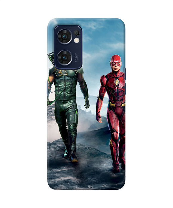 Flash running Oppo Reno7 5G Back Cover