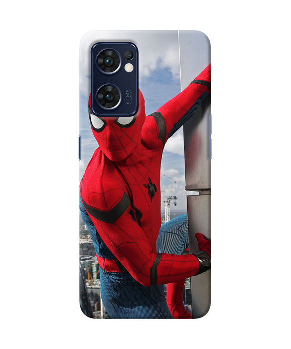 Spiderman on the wall Oppo Reno7 5G Back Cover