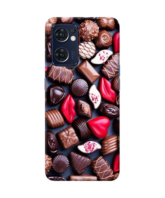 Valentine special chocolates Oppo Reno7 5G Back Cover