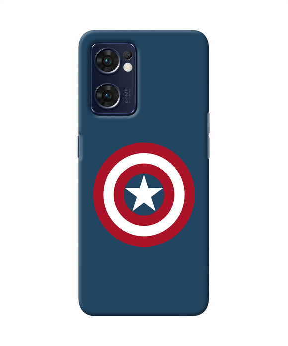 Captain america logo Oppo Reno7 5G Back Cover
