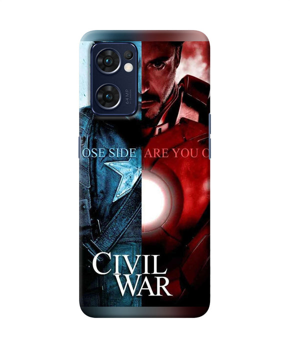 Civil war Oppo Reno7 5G Back Cover