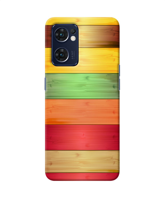 Wooden colors Oppo Reno7 5G Back Cover