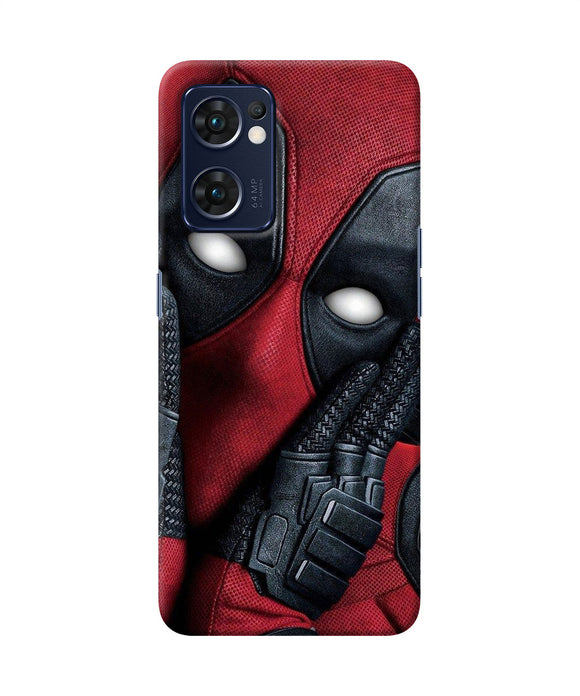 Thinking deadpool Oppo Reno7 5G Back Cover