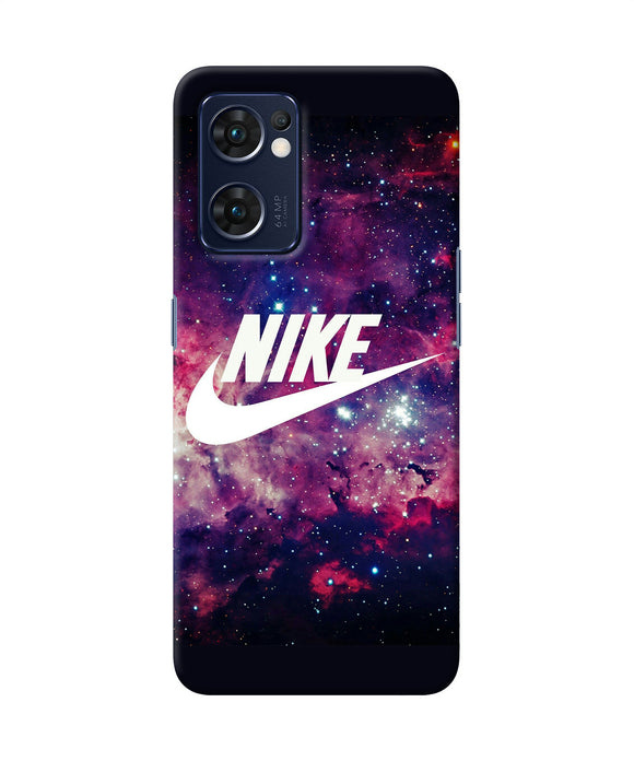 NIke galaxy logo Oppo Reno7 5G Back Cover