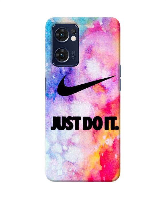 Just do it colors Oppo Reno7 5G Back Cover