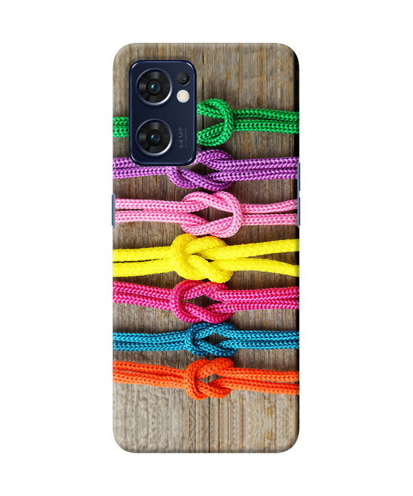 Colorful shoelace Oppo Reno7 5G Back Cover
