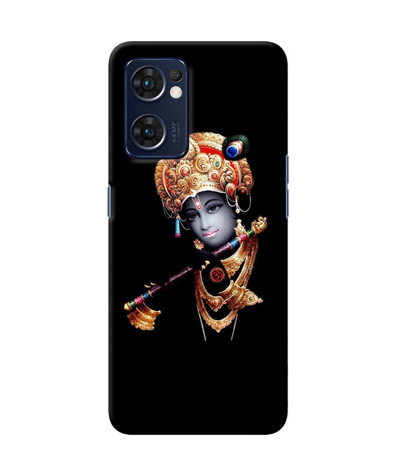 Lord krishna with fluet Oppo Reno7 5G Back Cover