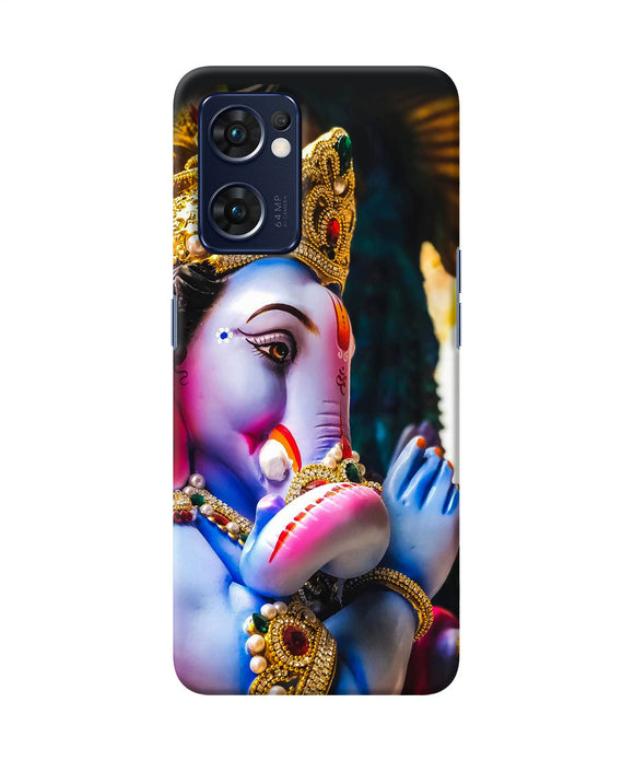 Lord ganesh statue Oppo Reno7 5G Back Cover