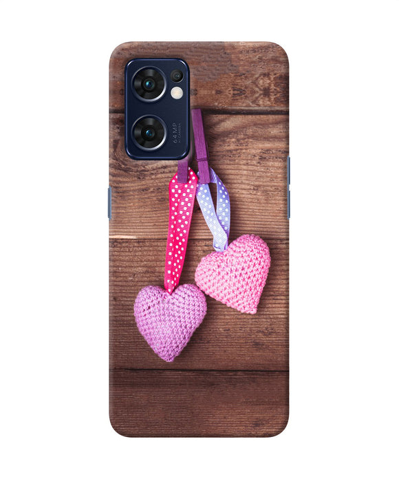 Two gift hearts Oppo Reno7 5G Back Cover