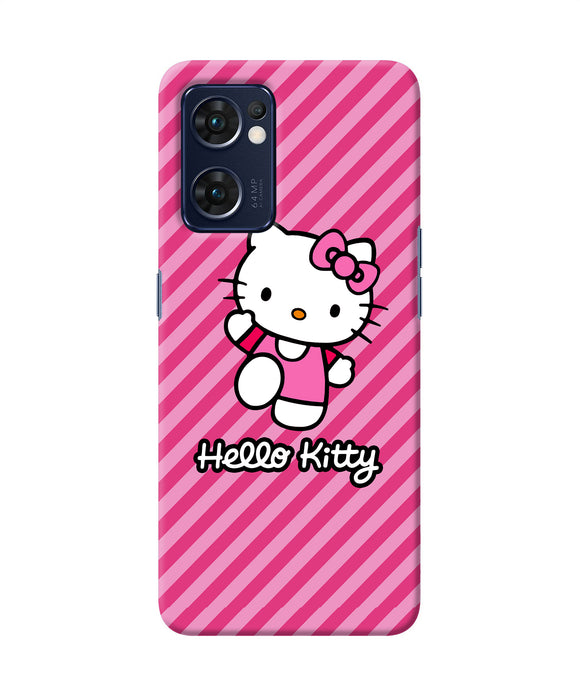 Hello kitty pink Oppo Reno7 5G Back Cover