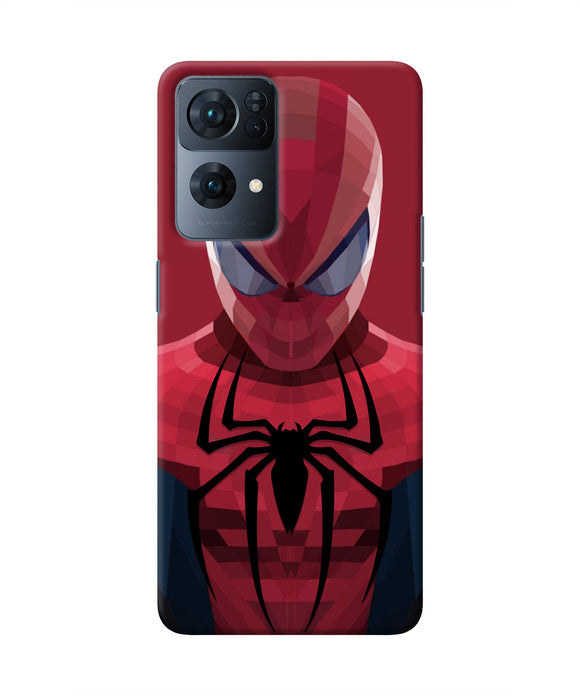 Spiderman Art Oppo Reno7 Pro 5G Real 4D Back Cover