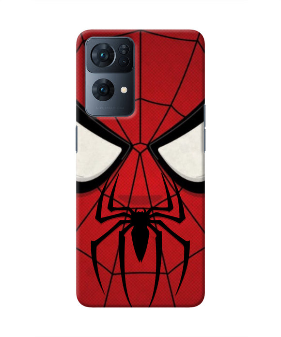 Spiderman Face Oppo Reno7 Pro 5G Real 4D Back Cover