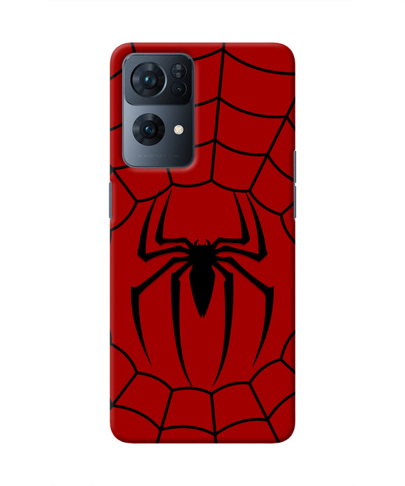 Spiderman Web Oppo Reno7 Pro 5G Real 4D Back Cover