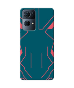 Superman Techno Oppo Reno7 Pro 5G Real 4D Back Cover