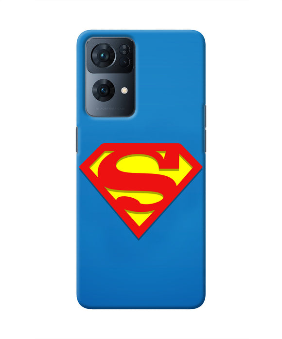 Superman Blue Oppo Reno7 Pro 5G Real 4D Back Cover