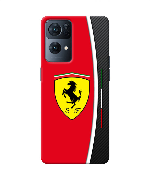 Ferrari Abstract Oppo Reno7 Pro 5G Real 4D Back Cover
