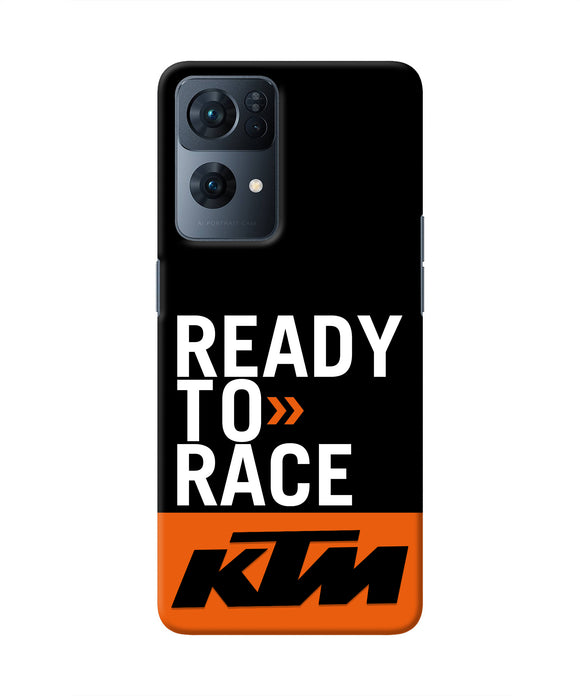 KTM Ready To Race Oppo Reno7 Pro 5G Real 4D Back Cover